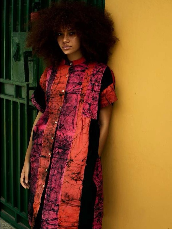 Osei Duro Dresses & Skirts - Osei Duro Bata Midi Dress in Carmine-Batik